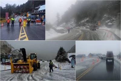 積雪結冰未退 合歡山路段12 27晚間預警性封閉