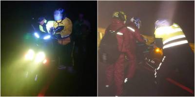 怪風强襲 騎士受困合歡山 警冒險助脫困